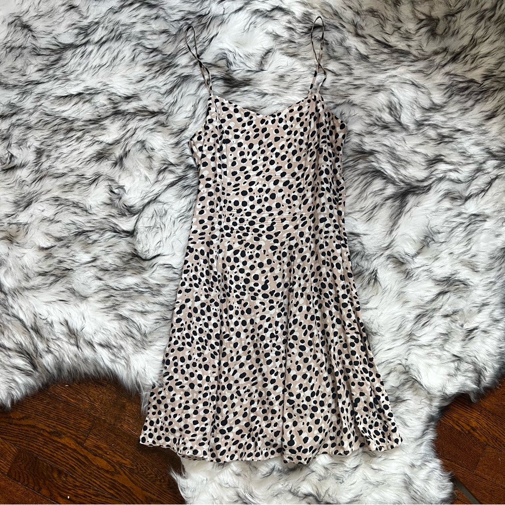 & other stories leopard spot polka dot dress XS/0